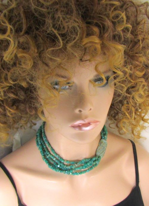 Multi-strand Gemstone Necklace Amazonite Necklace