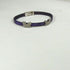 Girl's Purple Leather Bracelet with Butterflies