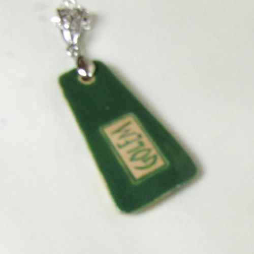 Artisan Floral Drop Pendant on Silver Chain