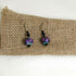 Handmade Purple & Black Artisan Earrings -