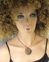 Artisan Rustic Matte Raku Glazed Ceramic Handmade Pendant Necklace