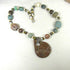 Earth Tones Handmade Necklace with Fair Trade Bead Bold Pendant