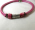 Pink Leather Choker Necklace