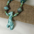 Buy Handmade Aqua Giraffe Fair Trade Bead Necklace