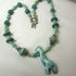 Handmade African Bead Necklace Aqua Kazuri Giraffe Kazuri