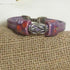 Lilac Leather Cord Bracelet with Lilac Cermaic Accents