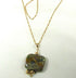 Olive Handmade Artisan Bead Pendant Necklace