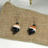 Kazuri Earrings in black & cream