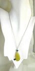 Serpentine New Jade Wire Wrapped Pendant Necklace