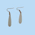 Sea Glass Drop Teardrop Earrings Clear