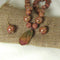 Kazuri Necklace and Earrings in Melon & Gold Kazuri Beads - VP's Jewelry