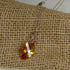 gold crystal oendant necklace