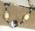 cream & black fair trade bead necklace