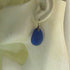 Classic Royal Blue Sea Glass Drop Earrings