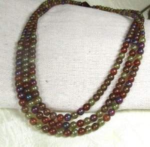 Multi-strand Jasper Gemstone Necklace
