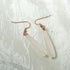 Sea Glass Drop Teardrop Earrings Clear