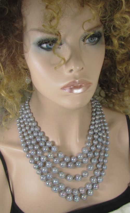 Grey Faux Pearl Designer Set