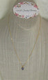 Delicate Purple Gemstone Pendant Necklave