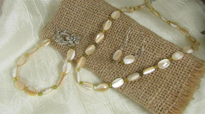 Mother Of Pearl Shell Jewelry Set