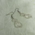 Frosted Sea Glass Teardrop Earrings