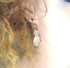 Frosted Sea Glass Teardrop Earrings