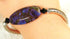 Purple Handmade Artisan  Bead & Silver Bangle Bracelet