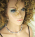 White & Gray Shell Pearl Necklace & Earrings