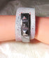 Stingray Leather Cuff Bracelets Silver Accent
