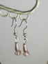 Pink Crystal and Sterling Drop Earrings