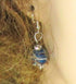 Blue Artisan Bead Drop Earrings