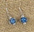 Blue Artisan Bead Drop Earrings