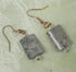 Grey Gemstone Drop Earrings