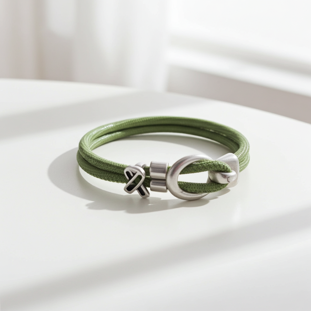 Lime Green Awareness Leather Cord Bracelet Unisex