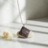 Artisan Multi-luster Raku Handmade Ceramic Pendant Necklace