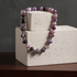 Purple Agate Beaded Necklace