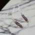 Frosted Amethyst Gemstone Earrings