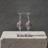 Pink Handmade Artisan Bead  Earrings