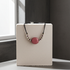 Big Bold Tagua Nut Necklace in Pink