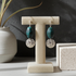 Timeless Beauty in Azurite and Pewter Earrings