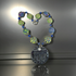 Blue & Green Handmade Artisan Beaded Pendant Nekclace