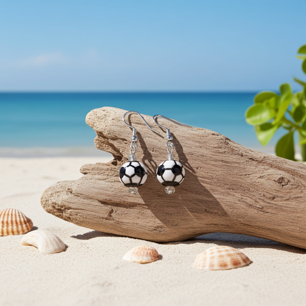 Soccer Ball Earrings Fun Earrings