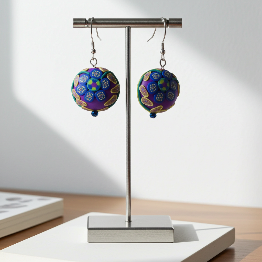 Fair Trade Multi-colored Samunnat Drop Earrings