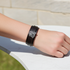 Maroon Leather Cuff Bracelet Hose Head Accent Unisex