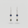 White Freshwater Sea Shell Pearl Earrings