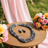 Black & White Handmade Bead Necklace & Earrings  Set