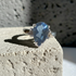 London Blue Pear Topaz Ring Size 7
