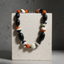 Black, Rust and Cream Kazuri  Necklace