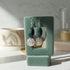 Timeless Beauty in Azurite and Pewter Earrings