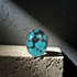 Man's Southwestern Turquoise  Silver Ring Size 11