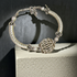 All Silver Bangle Bracelet